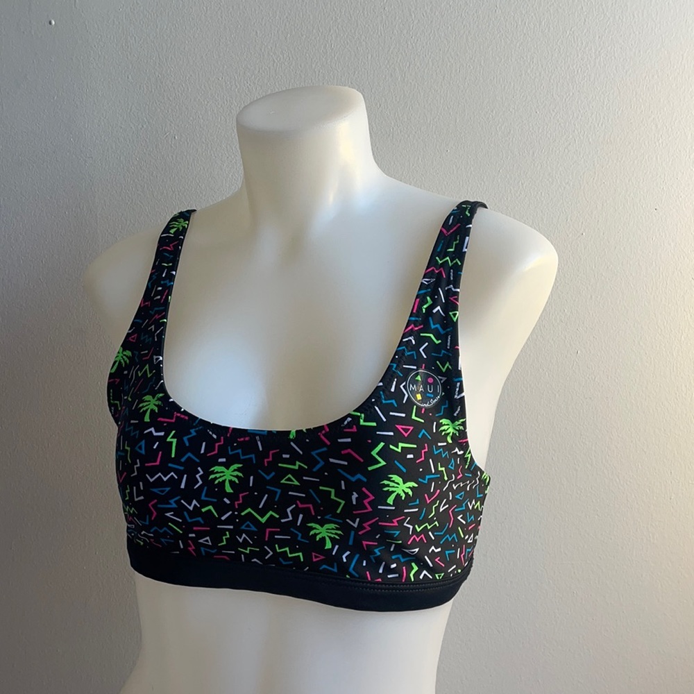 Reversable Bikini Top Maui And Sons XS Palm Trees